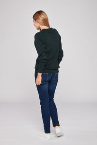 USPA O Neck Knit Beth Women - Dark Sapphire