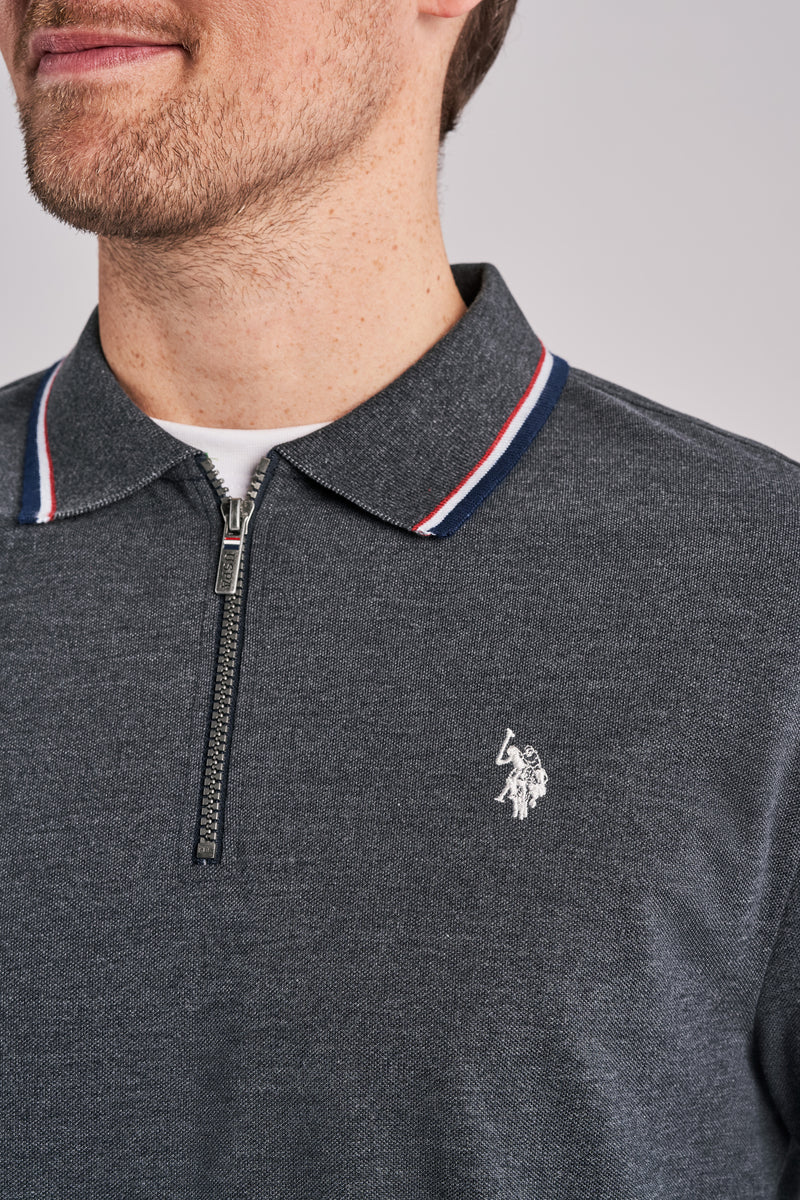 Glen Half-Zip Polo