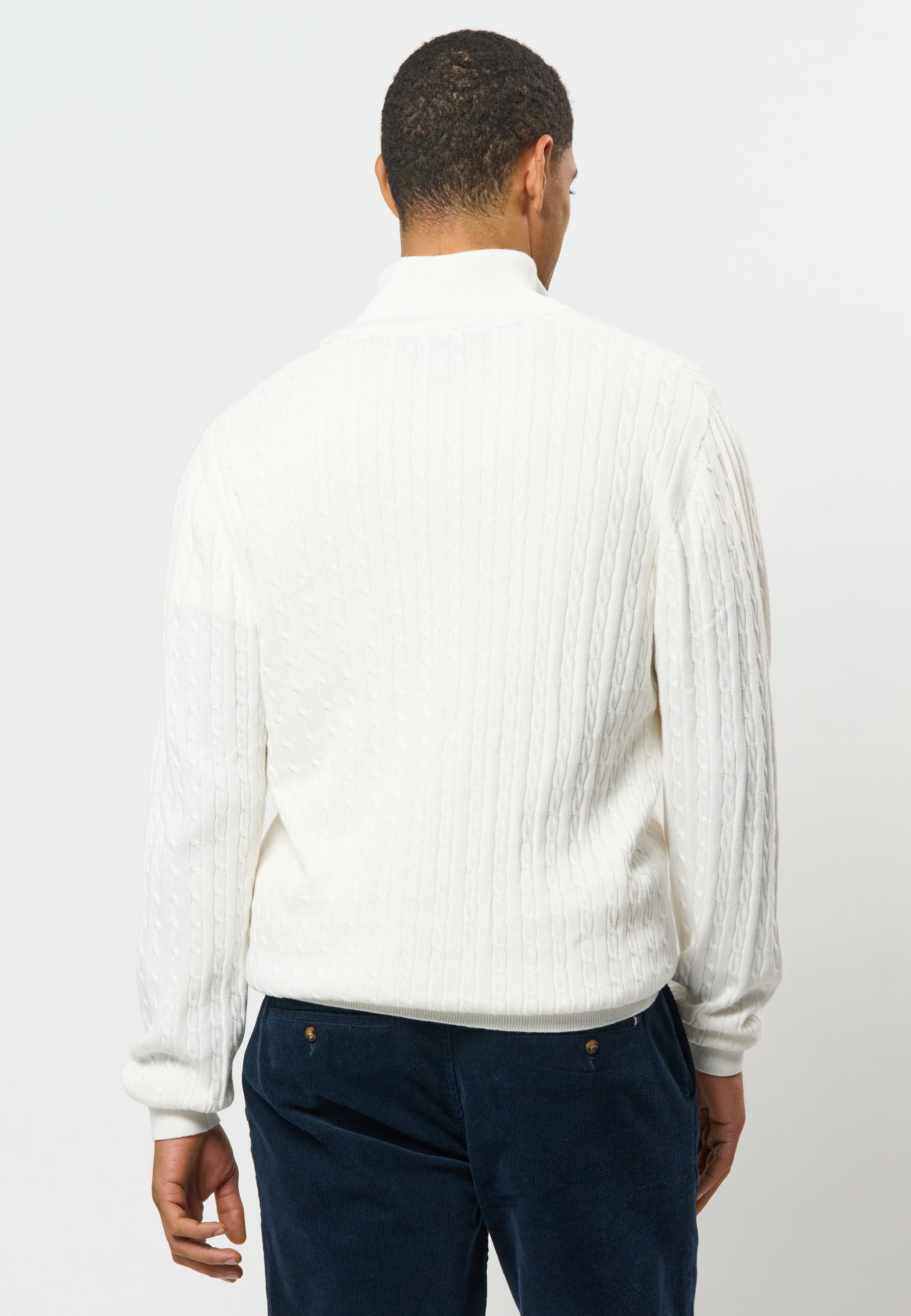 UMRomeo Half-zip Cable Knit